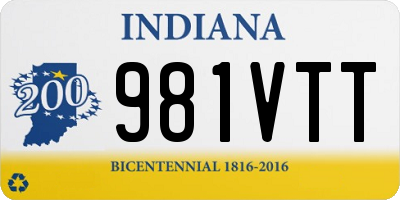 IN license plate 981VTT