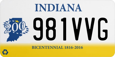 IN license plate 981VVG