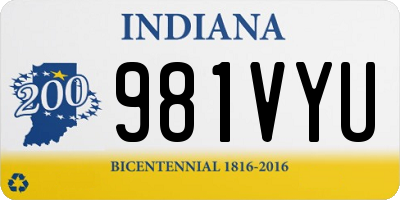 IN license plate 981VYU