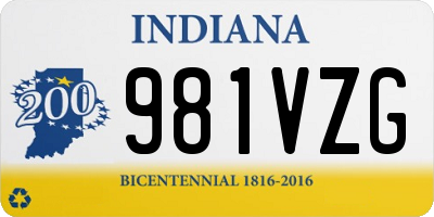 IN license plate 981VZG