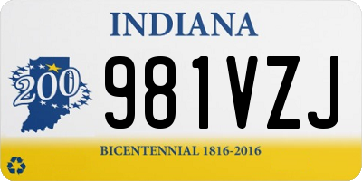 IN license plate 981VZJ