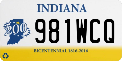 IN license plate 981WCQ