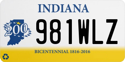 IN license plate 981WLZ