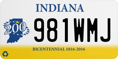 IN license plate 981WMJ
