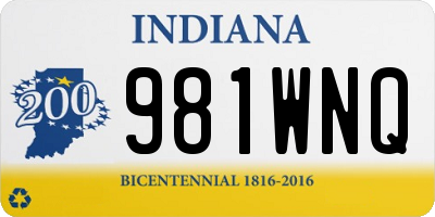 IN license plate 981WNQ