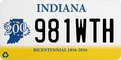 IN license plate 981WTH