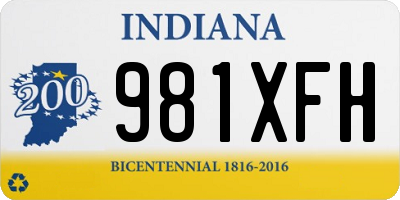 IN license plate 981XFH