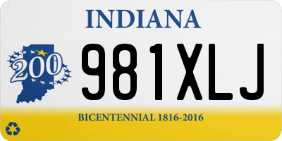 IN license plate 981XLJ
