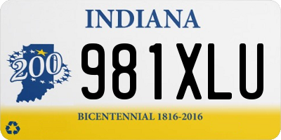IN license plate 981XLU