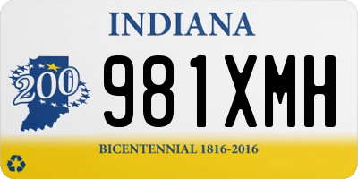 IN license plate 981XMH