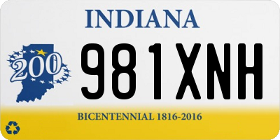 IN license plate 981XNH