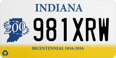 IN license plate 981XRW