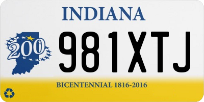 IN license plate 981XTJ