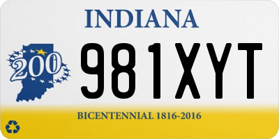 IN license plate 981XYT