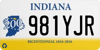 IN license plate 981YJR