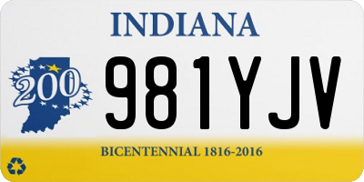 IN license plate 981YJV