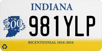 IN license plate 981YLP