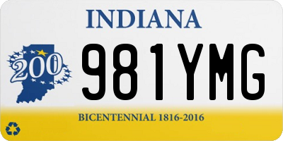 IN license plate 981YMG