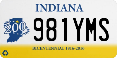 IN license plate 981YMS