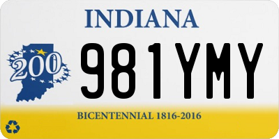 IN license plate 981YMY