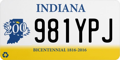 IN license plate 981YPJ