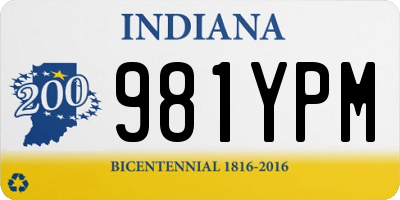 IN license plate 981YPM