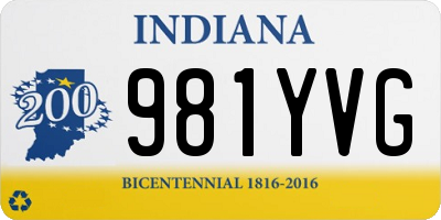 IN license plate 981YVG