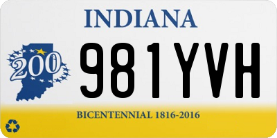 IN license plate 981YVH