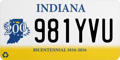 IN license plate 981YVU