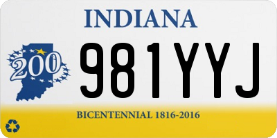 IN license plate 981YYJ