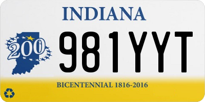 IN license plate 981YYT