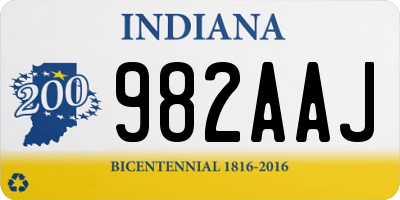 IN license plate 982AAJ