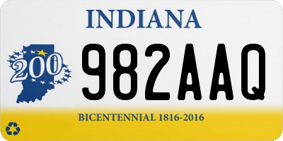 IN license plate 982AAQ