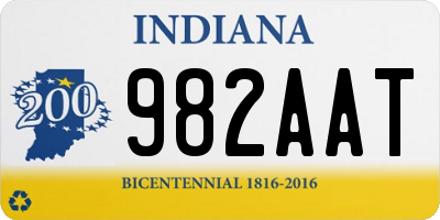 IN license plate 982AAT