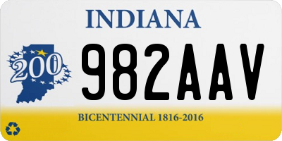 IN license plate 982AAV