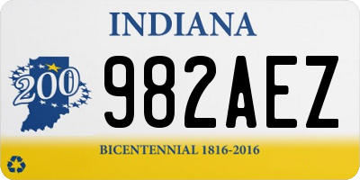 IN license plate 982AEZ