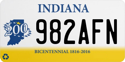 IN license plate 982AFN