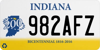 IN license plate 982AFZ