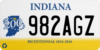 IN license plate 982AGZ