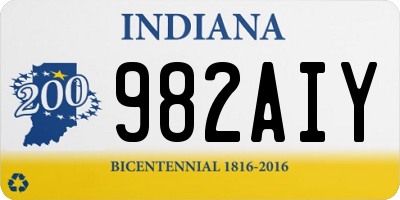 IN license plate 982AIY