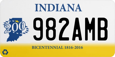 IN license plate 982AMB