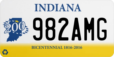 IN license plate 982AMG