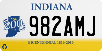 IN license plate 982AMJ