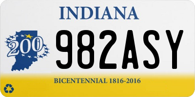 IN license plate 982ASY