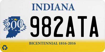 IN license plate 982ATA