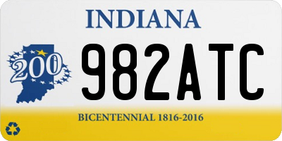 IN license plate 982ATC