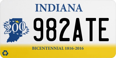 IN license plate 982ATE