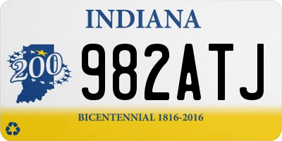 IN license plate 982ATJ