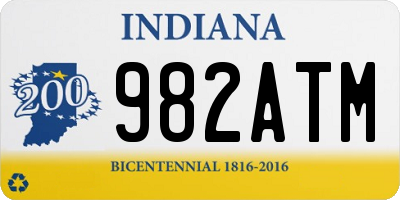 IN license plate 982ATM