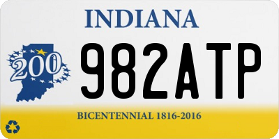 IN license plate 982ATP